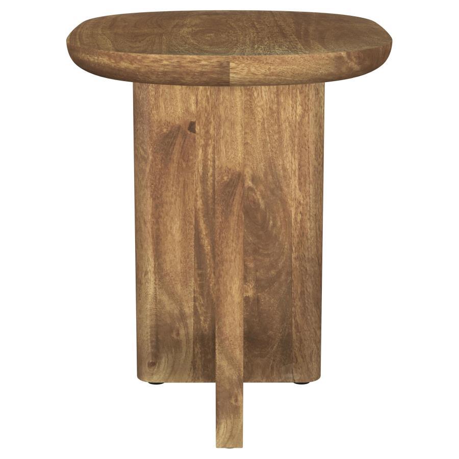 Fletcher - Round Solid Mango Wood Accent Side Table