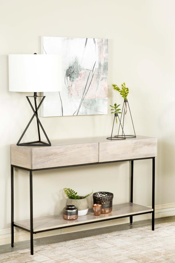 Rubeus - 2-Drawer Wood Entryway Console Table
