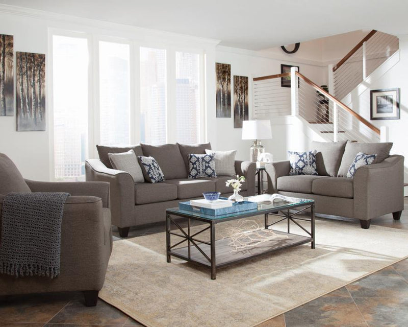 Salizar - Upholstered Flared Arm Loveseat