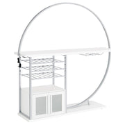 Risley 2-Door Circular LED Home Bar Cabinet