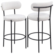 Viola Boucle Upholstered Bar Stool Set of 2