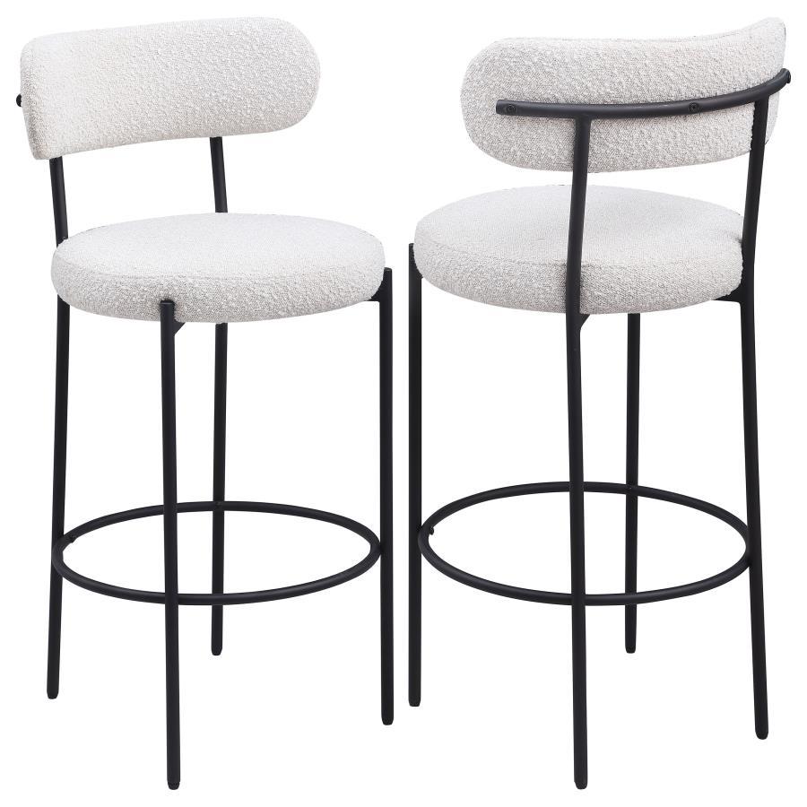 Viola Boucle Upholstered Bar Stool Set of 2