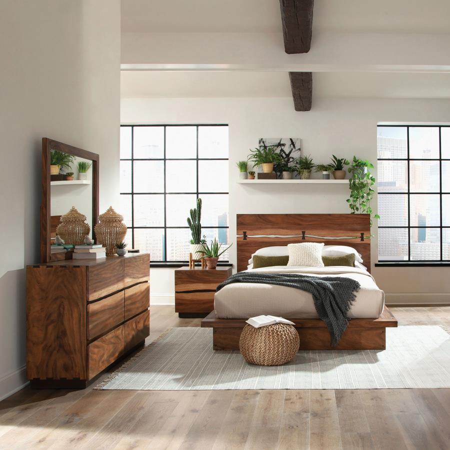 Winslow - Rustic Smokey Walnut Bedroom Set
