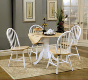 Allison 5-Piece Round Drop Leaf Dining Table Set