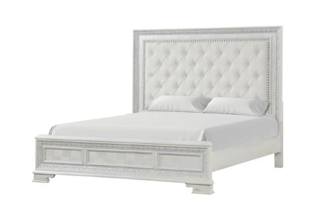 Stella Mia Bed White & White
