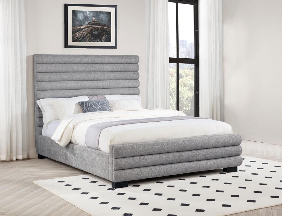 Patricia Queen Boucle Upholstered Bed