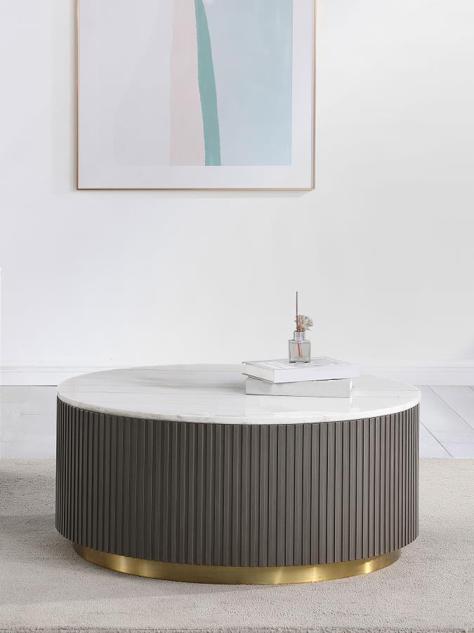 Jason Round Marble Top Coffee Table