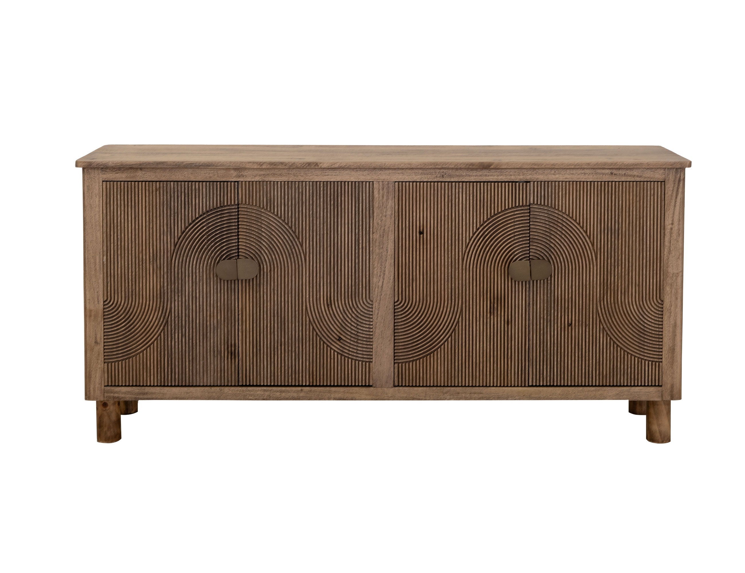 Rainbow 4-Door Console – Brown Melina