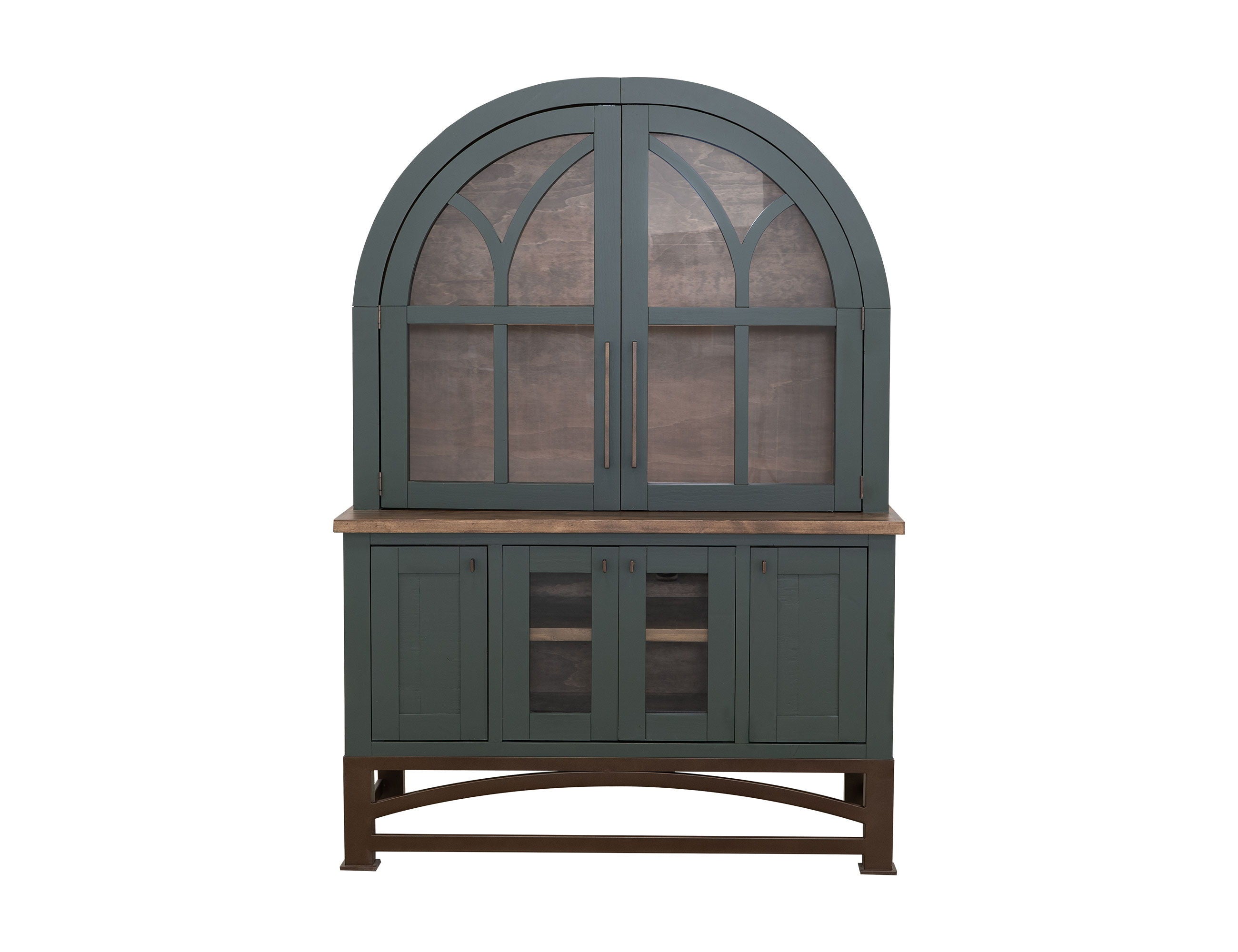 Obsidian 6-Door Hutch Cabinet