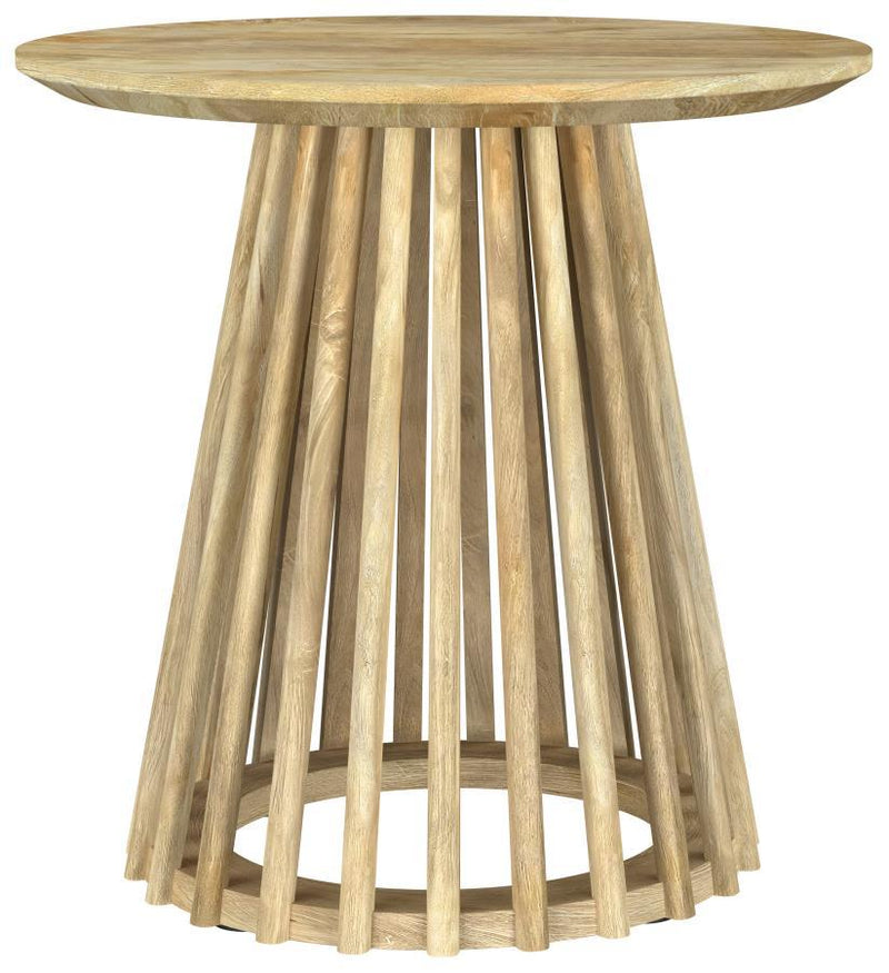 Touhy - Round Solid Wood End Side Table