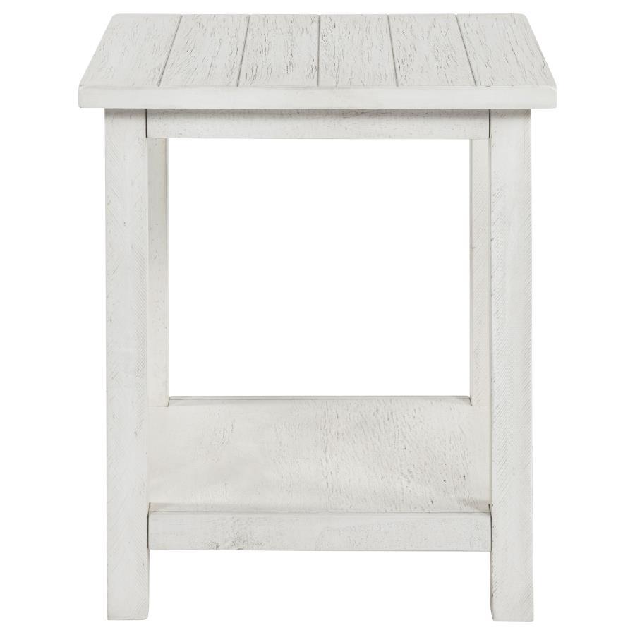 Payne Wood End Table With Shelf