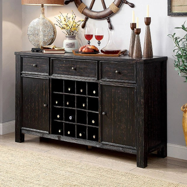 Sania 7 Pc Counter Ht Table Set Rustic