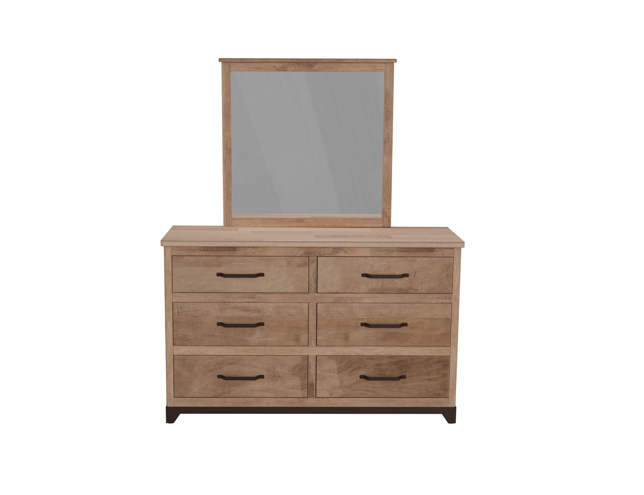 Natural Parota - 6 Drawer - Brown Cappuccino