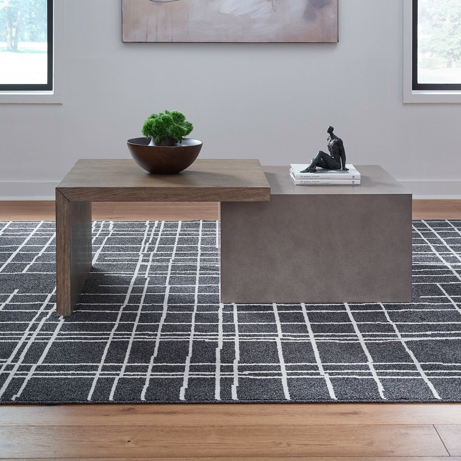 Corso 3-Piece Table Set with Brown Finish