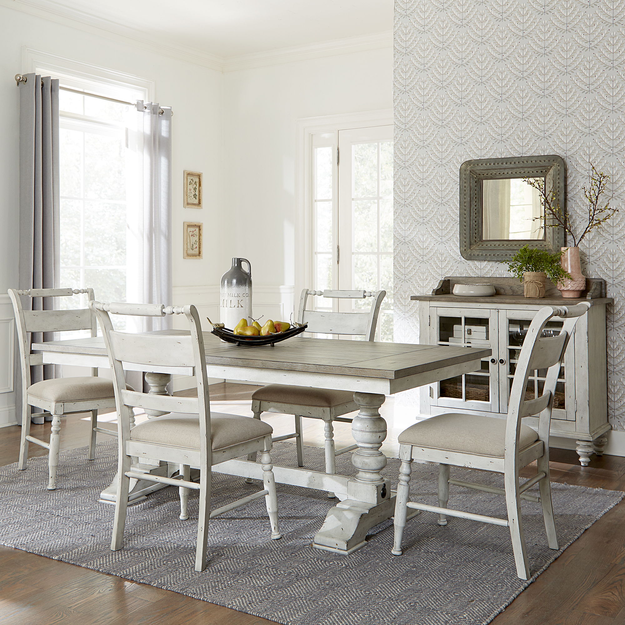 Whitney Trestle Table Set