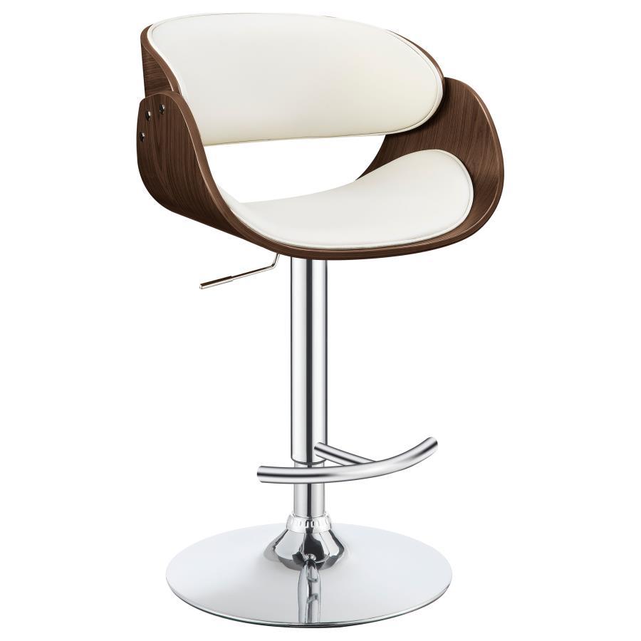 Dana Adjustable Bar Stool with Curved Seat