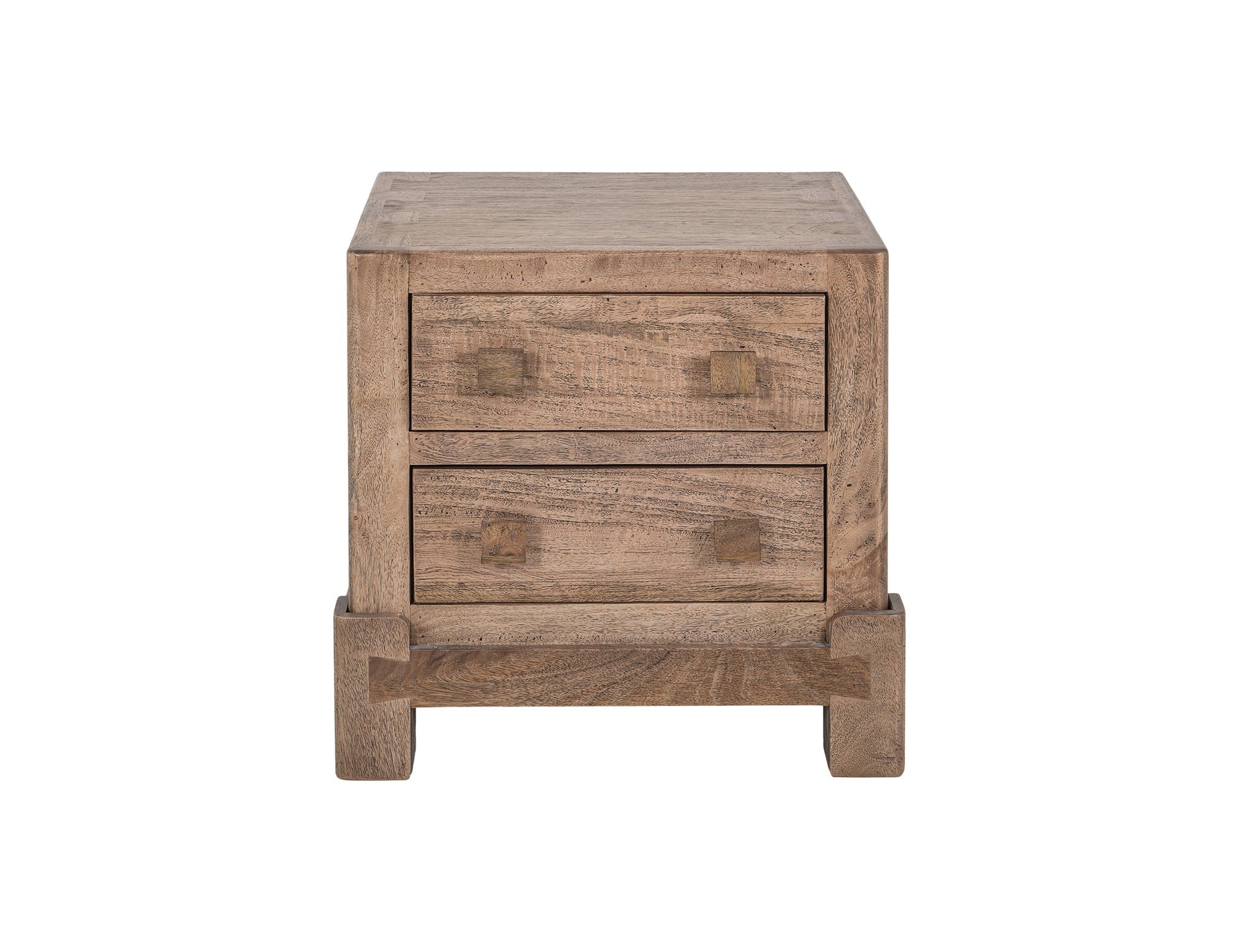 Atenas Nightstand in Desert Brown with 2 Drawers