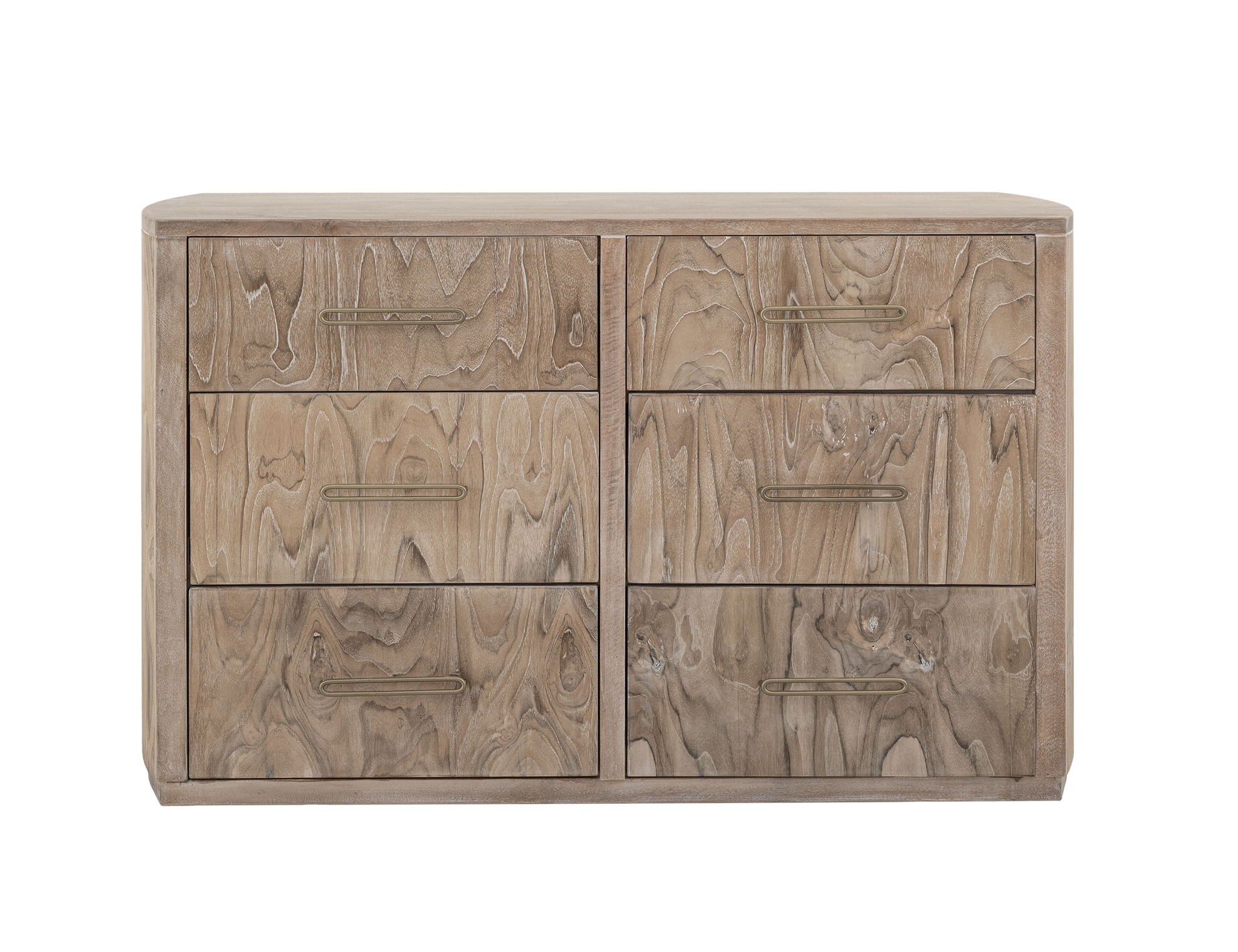 Balam 6-Drawer Dresser in Ivory White