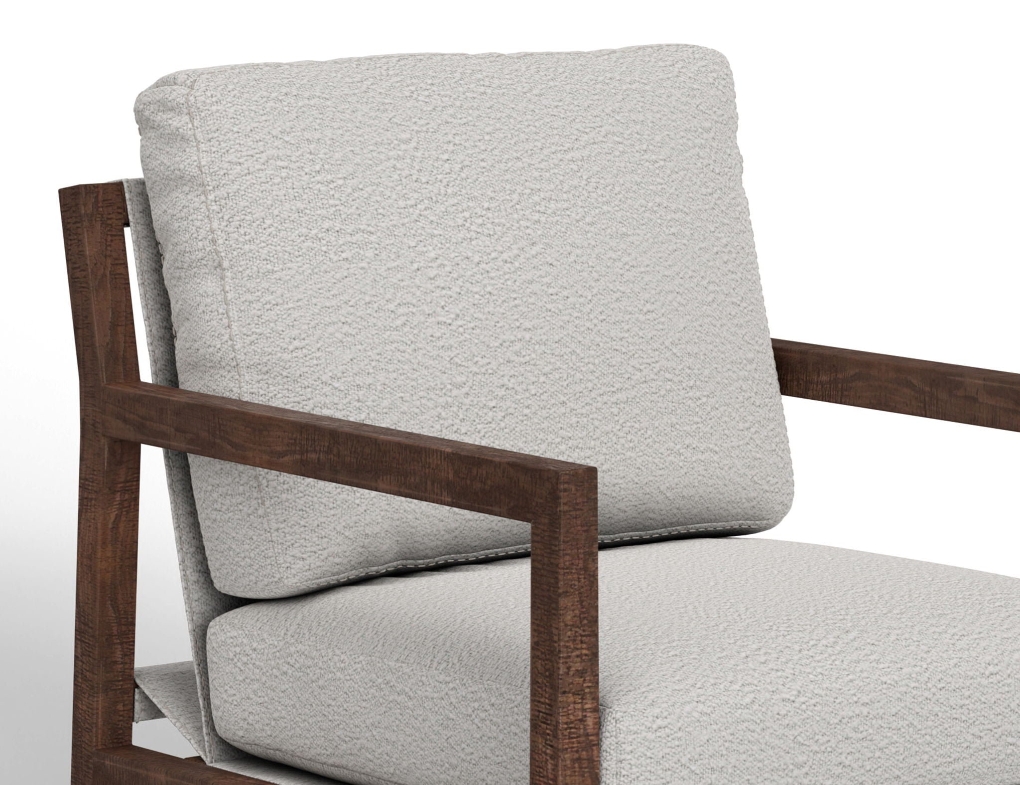 Milan Armchair – Elegant Solid Wood Frame