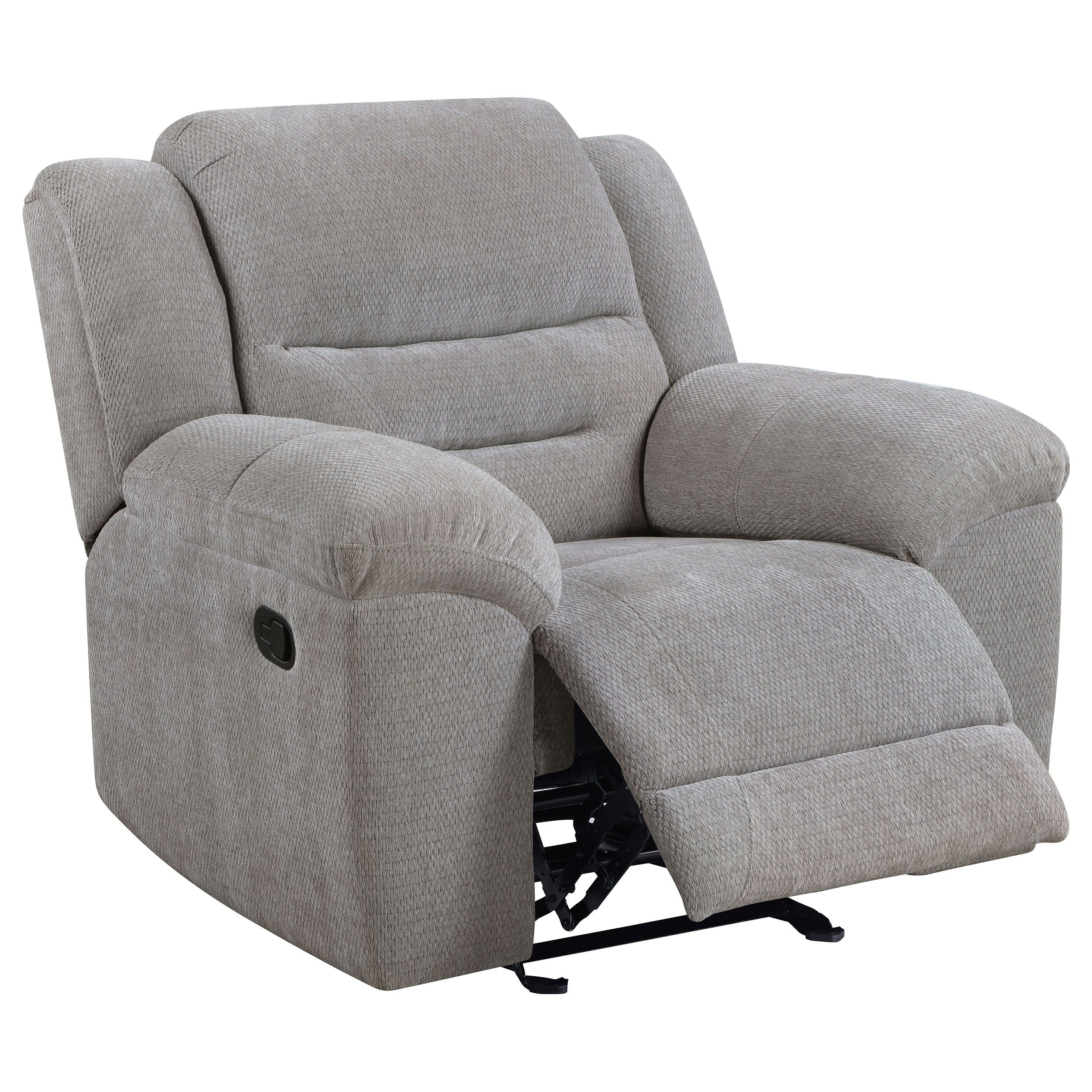 Gilson - Chenille Upholstered Reclining Glider Recliner