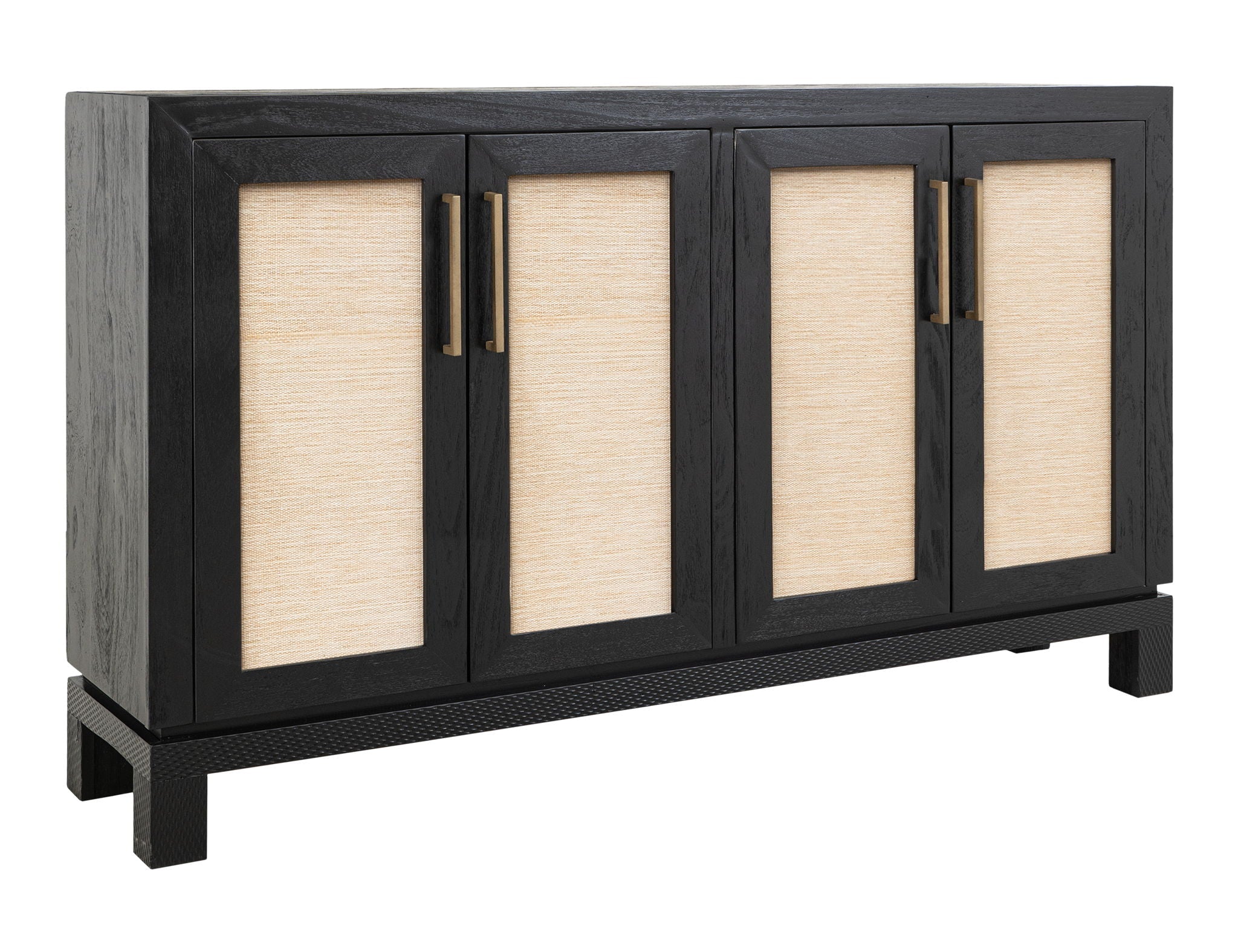 Solara 4-Door Console with Woven Yucca Fiber Panels