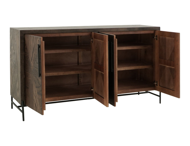 Verona 4-Door Console – Deep Forest Brown