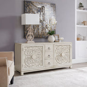 Sundance 2 Door 3 Drawer Wood Accent Cabinet