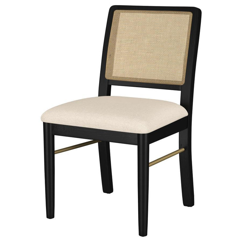 Dining Side Chairs with Handwoven Cane Back