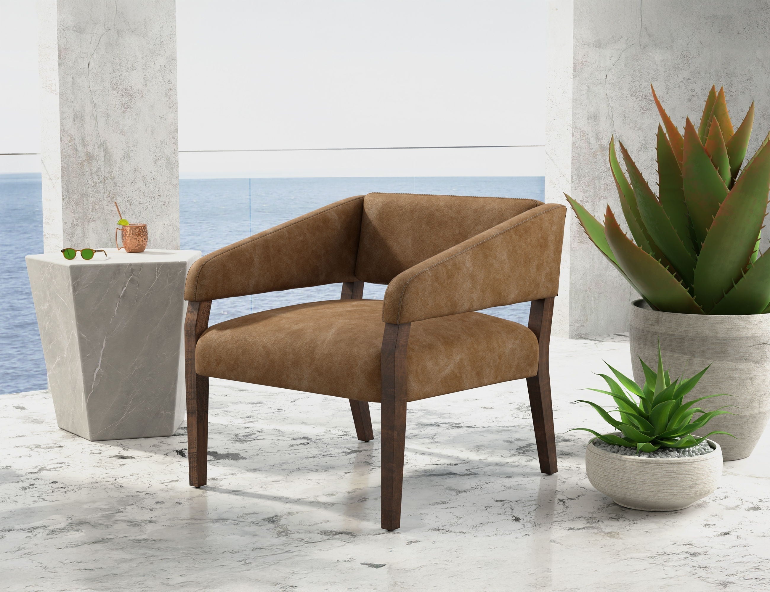 Murcia Arm Chair with Sturdy Wooden Frame