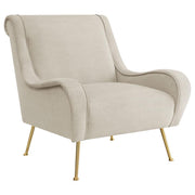 Ricci Upholstered Saddle Arm Accent Chair