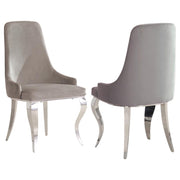 Antoine Velvet Upholstered Dining Side Chair Set of 2