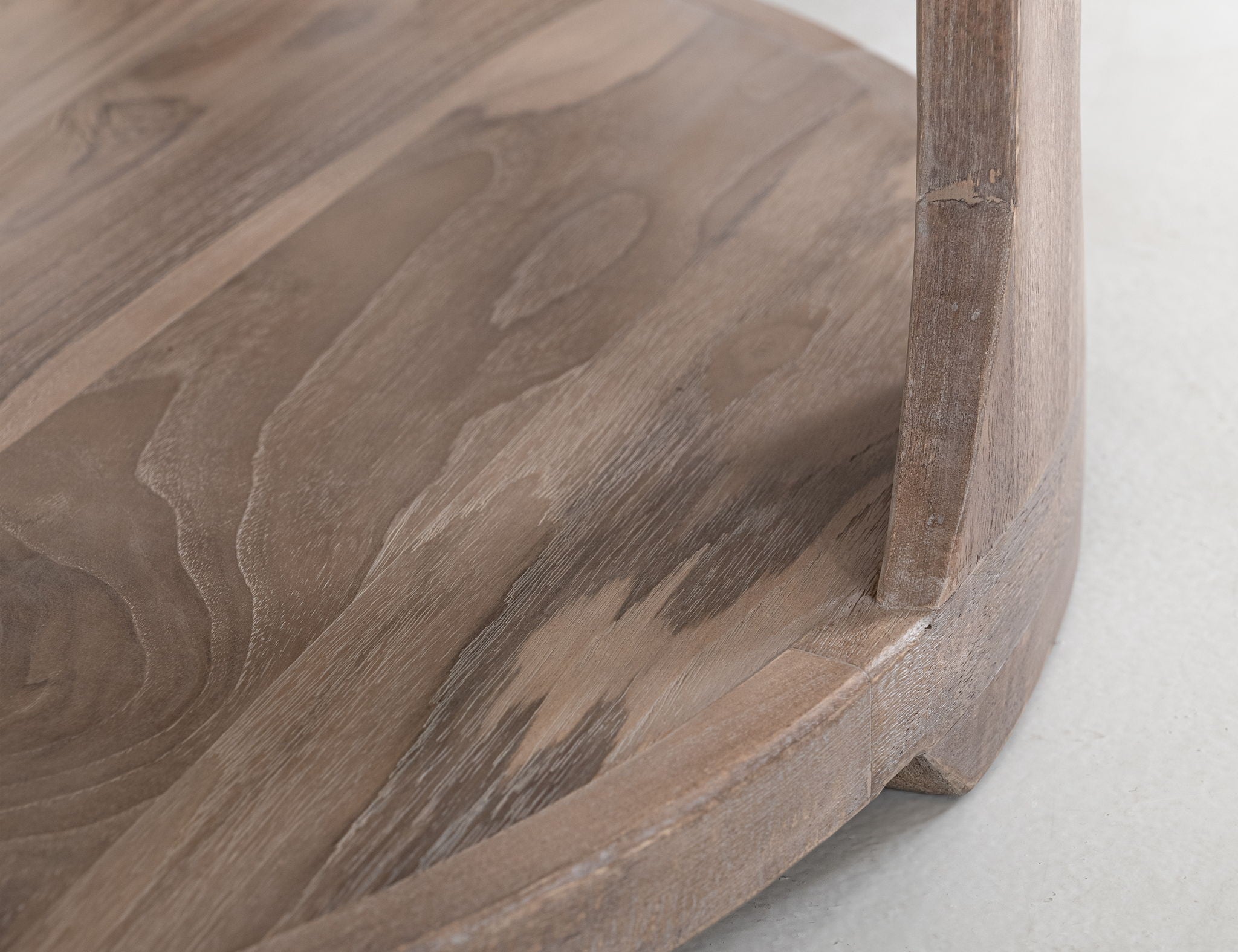 Balam 1 Shelf Table Ivory White