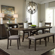 Double Bridge Trestle Dining Table