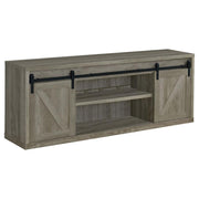 Brockton 3-Shelf Sliding Doors TV Console