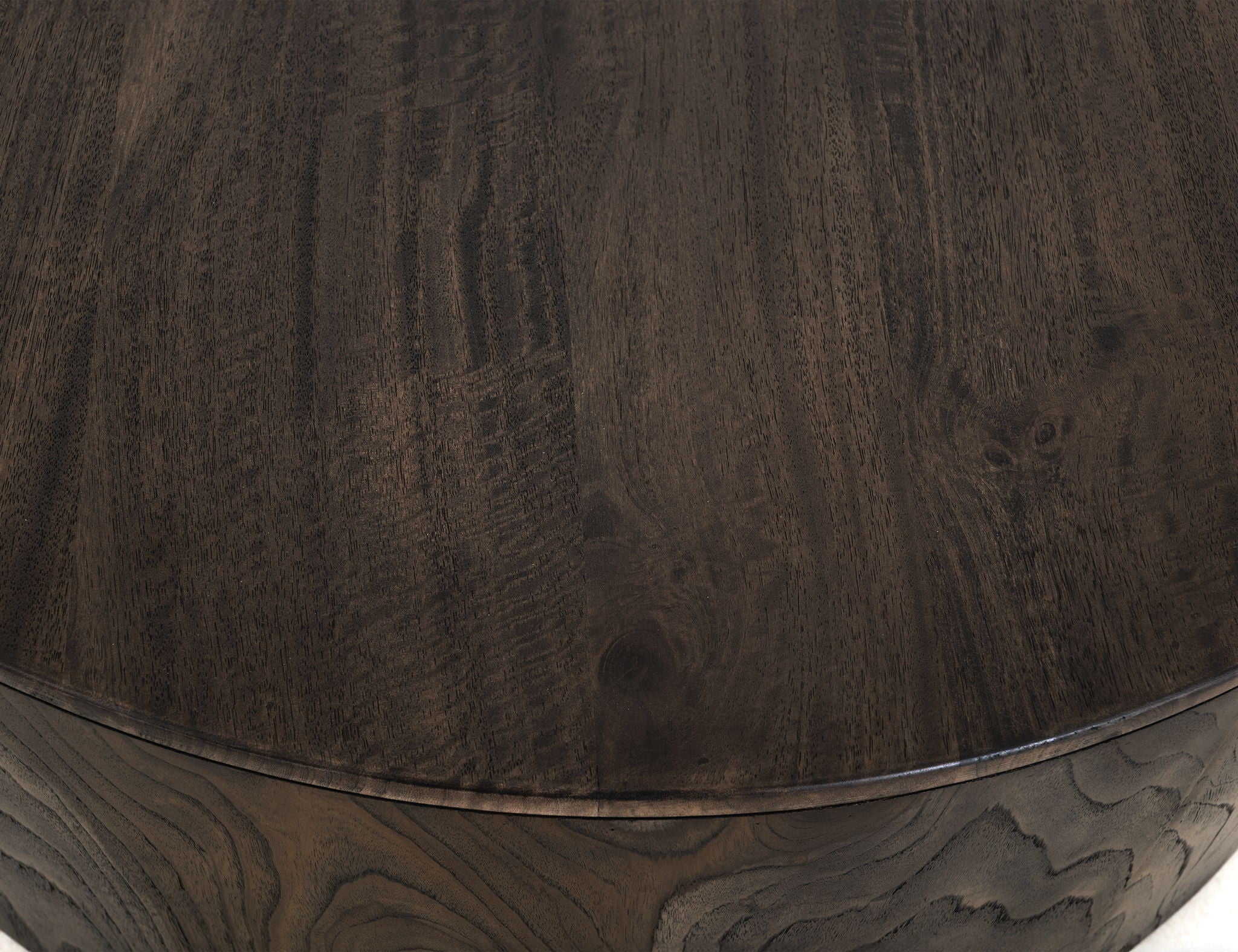 Balam End Table – Oil Black Mango