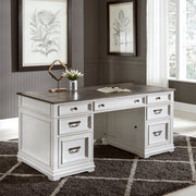 Allyson Park Desk – White Aged Cottage Desk