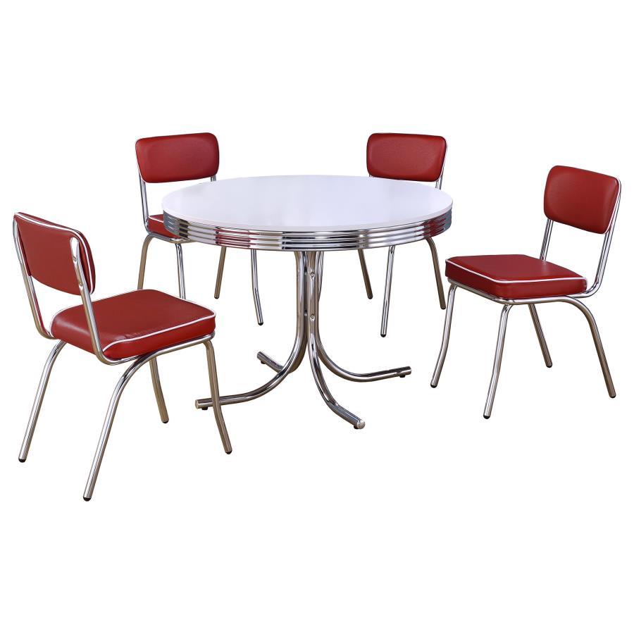 5-Piece Round Dining Table Set