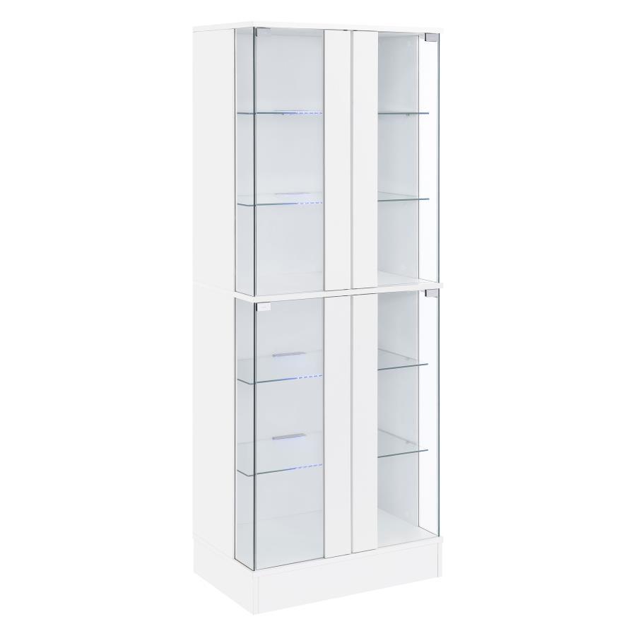 Cabra 4-Door LED Curio Display Cabinet