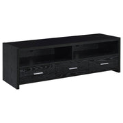Alton 3-Drawer Black Oak TV Console