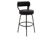 Maison Upholstered Barstool with Wooden Frame