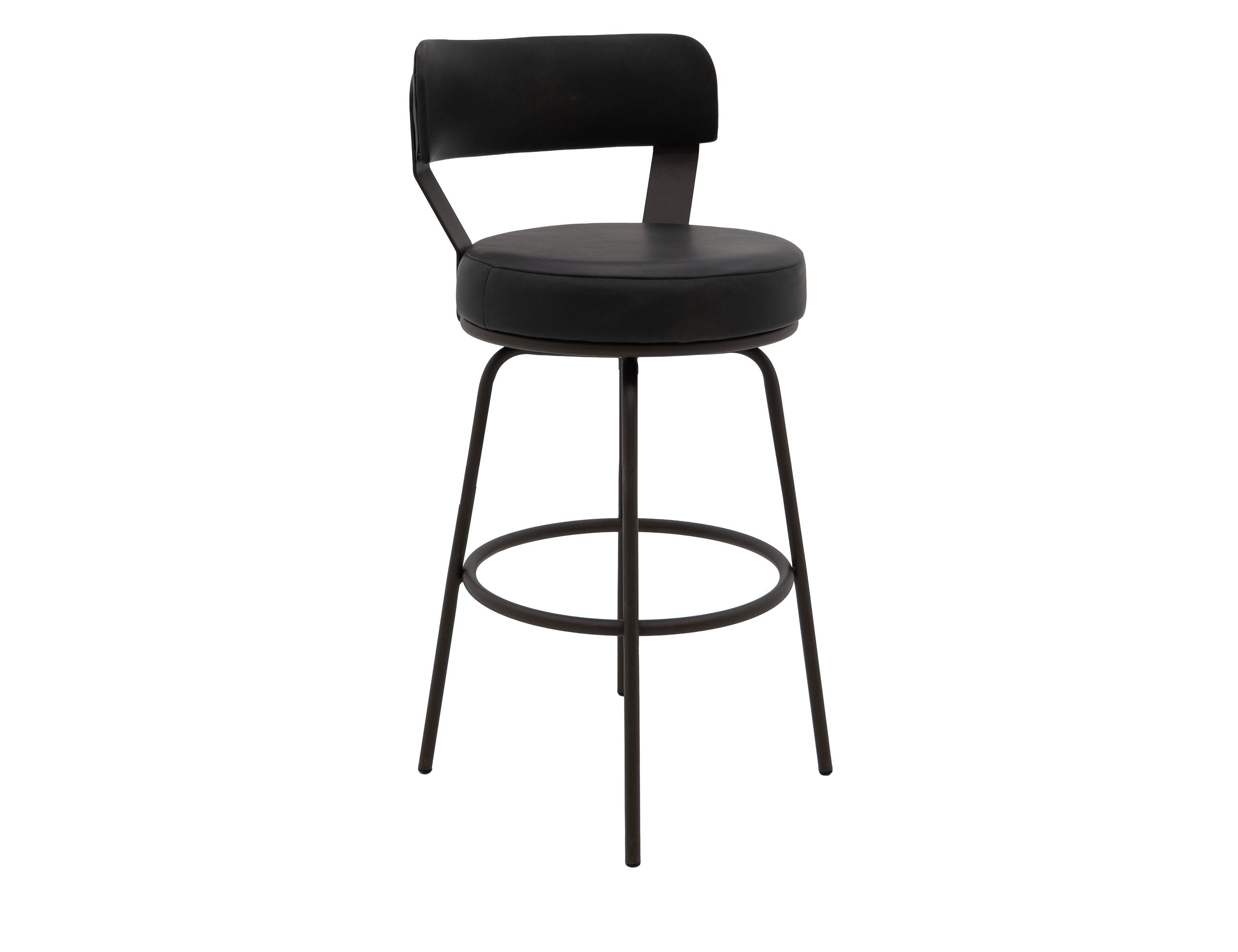 Maison Upholstered Barstool with Wooden Frame