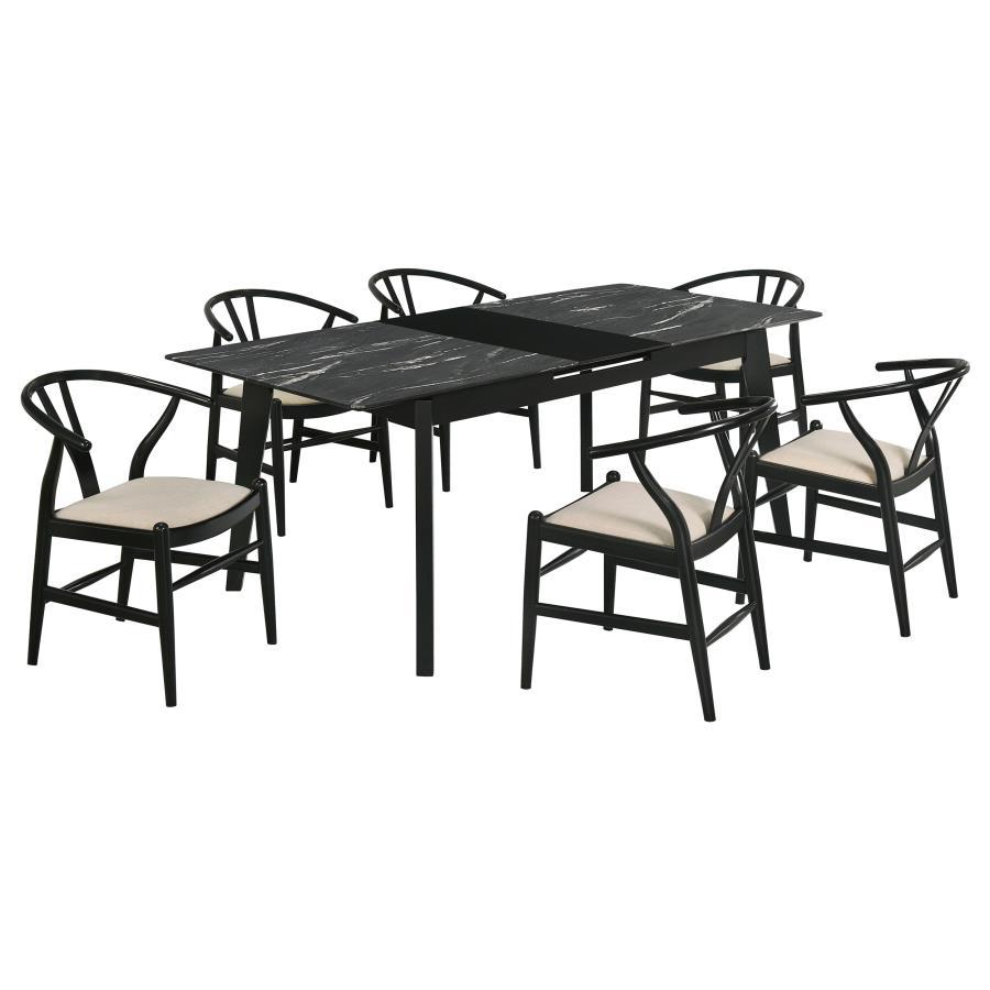 Crestmont 7-Piece Extension Leaf Dining Table Set