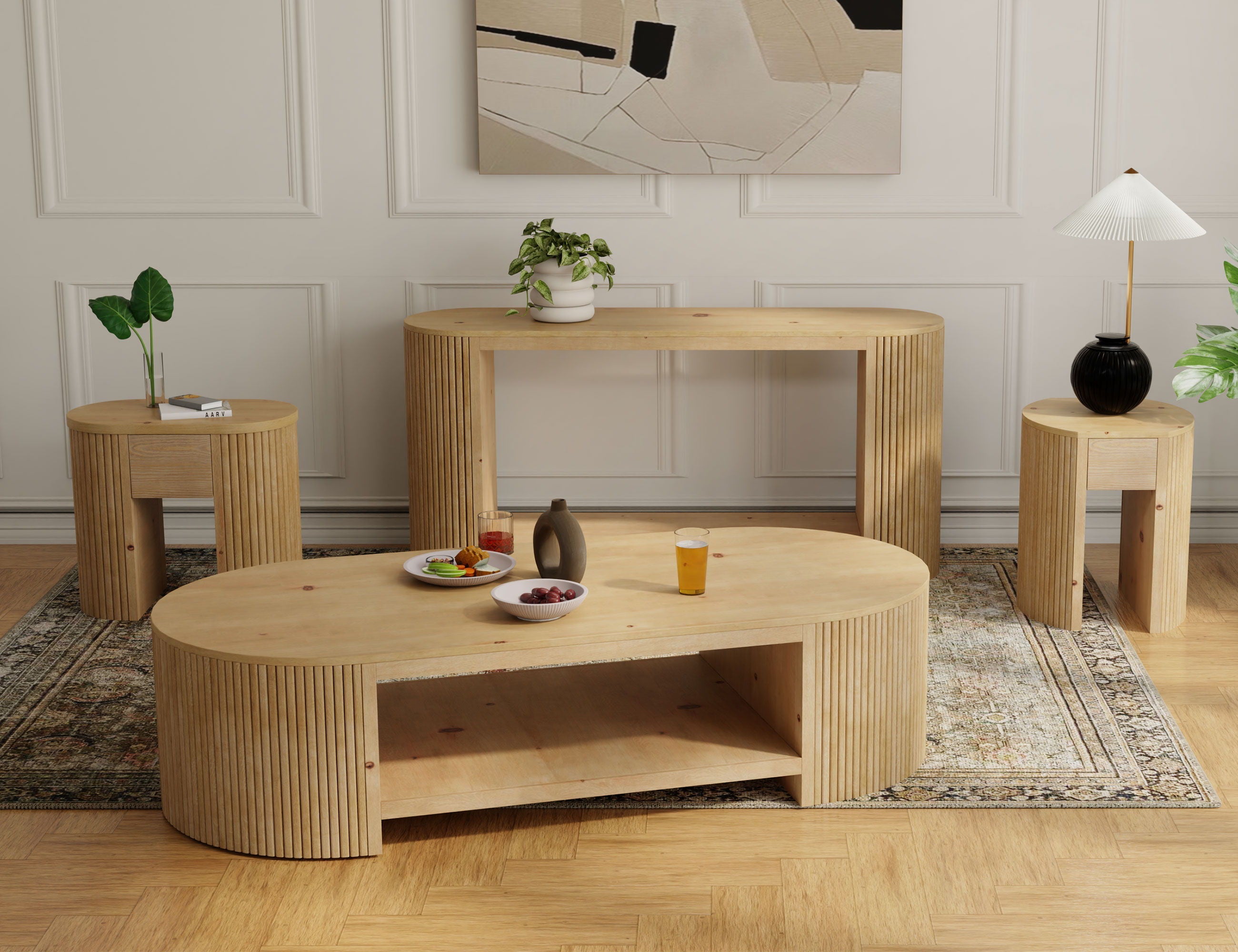 Giza - 1 Drawer End Table - Hazelnut