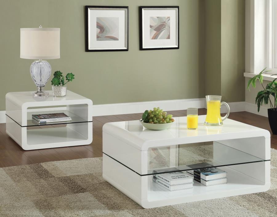 Elana 1-Shelf Rectangular Coffee Table