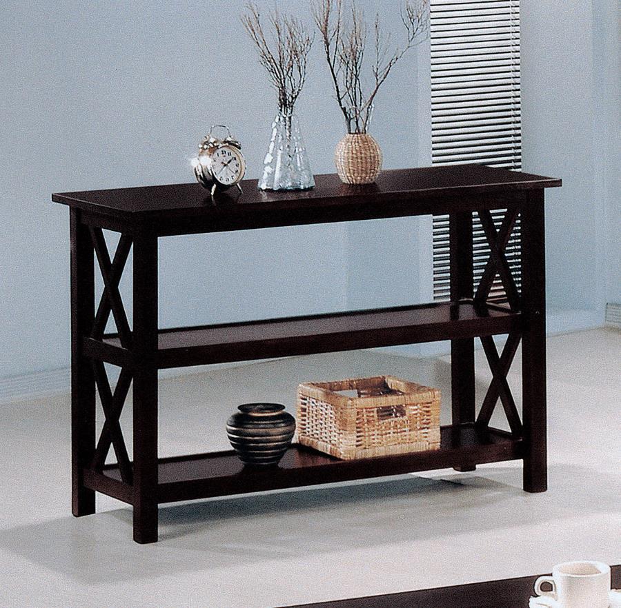 Rachelle 2-Shelf Wood Entryway Console Table