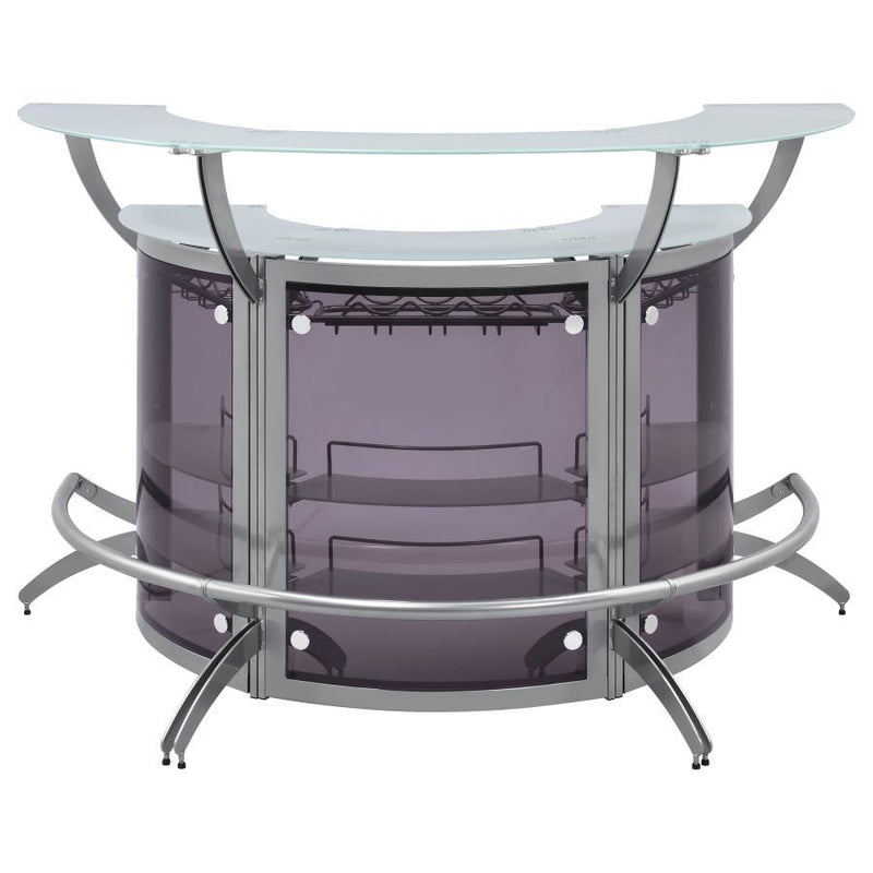 Dallas 3-Piece Curved Freestanding Home Bar Cabinet
