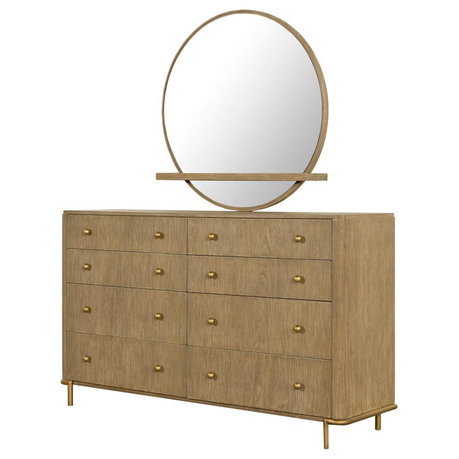 Arini 8-Drawer Bedroom Dresser with Mirror