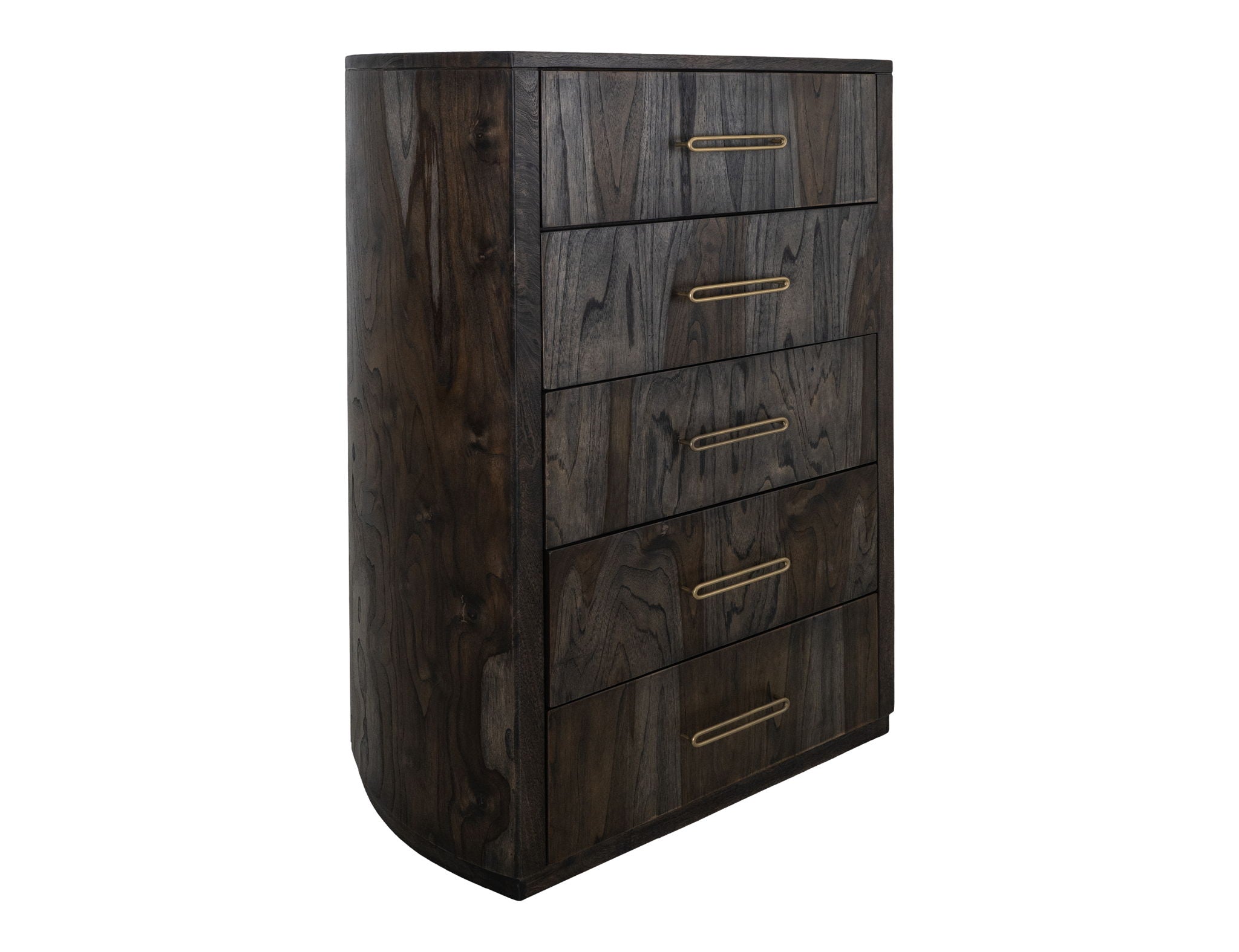 Balam 5-Drawer Chest in Oil Black