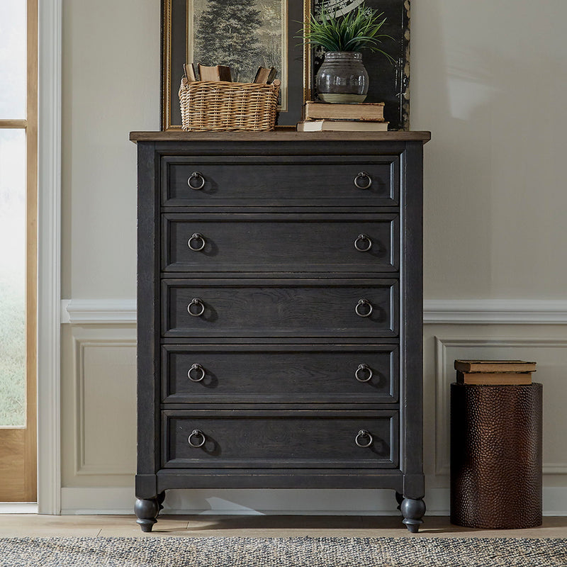 Americana Farmhouse 5 Drawer Chest