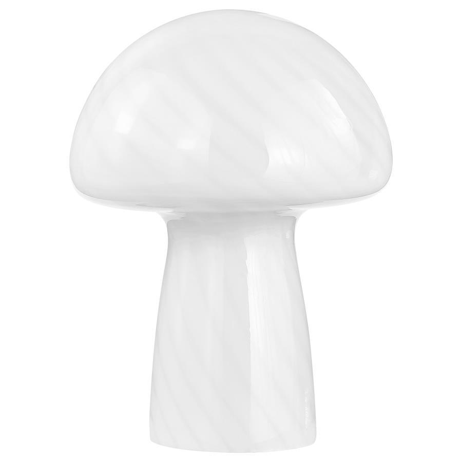 Kanaby - Mushroom Shaped Glass Bedside Table Lamp